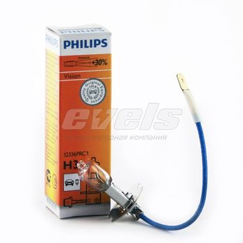 Лампа "PHILIPS" 12v H3 55W (PK22s) Premium (+30% света) кор._