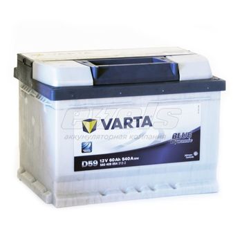 Varta Dynamic 60.0 LB2 R+ низк. евро